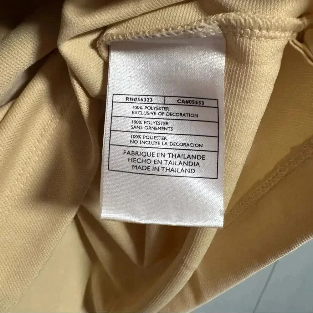 NWOT NIKE Fit Dry Fallen Oak Governor’s Cup Golf Polo Shirt Butter Yellow Size L